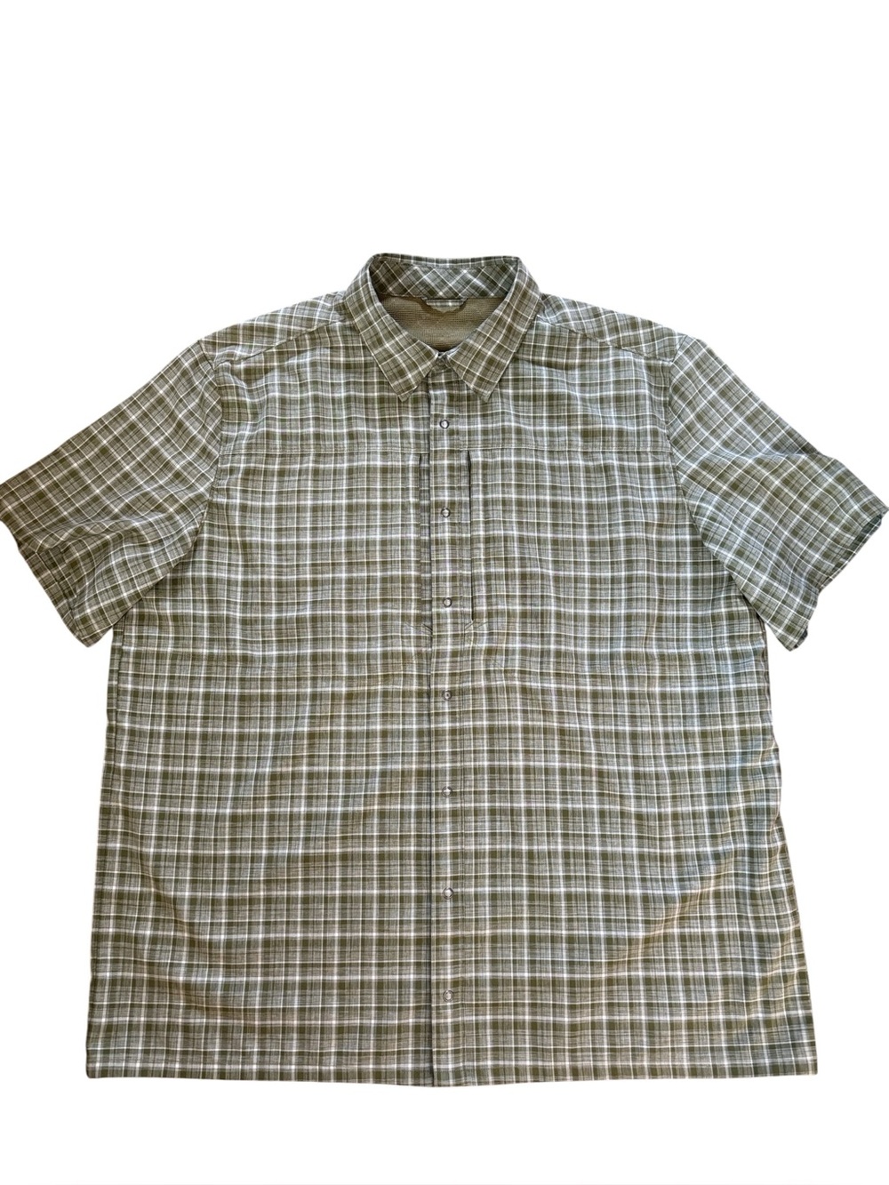 5.11 Tactical Series Green Plaid Covert Performance Snap Front Shirt 71200 XXL